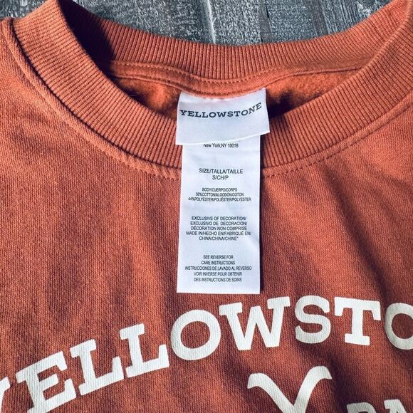 Yellowstone Dutton Ranch Rust Burnt Orange Sweatshirt S - Picture 4 of 4